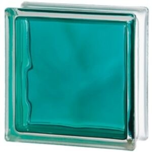 Luxfera Glassblocks turquoise 19x19x8 cm