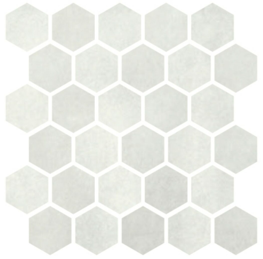 Mozaika Cir Materia Prima cloud white hexagon