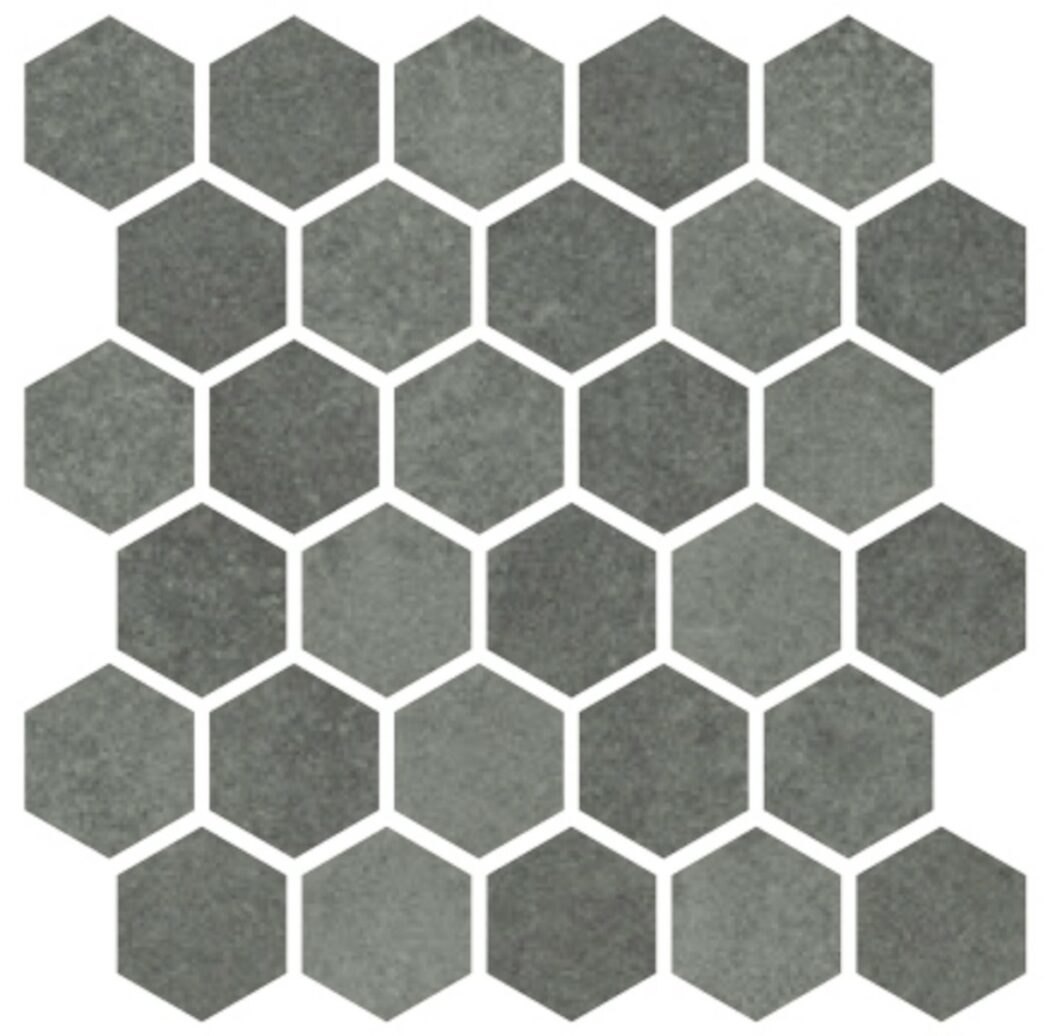 Mozaika Cir Materia Prima hunter green hexagon