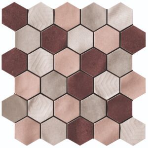 Mozaika Cir Materia Prima mix pink hexagon
