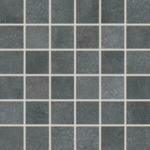 Mozaika Rako Form tmavo šedá 30x30