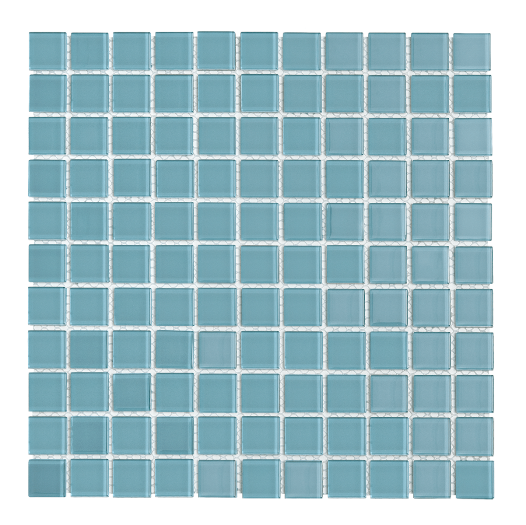 Sklenená mozaika Premium Mosaic tyrkysová 30x30