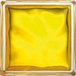 Luxfera Glassblocks yellow 19x19x8 cm