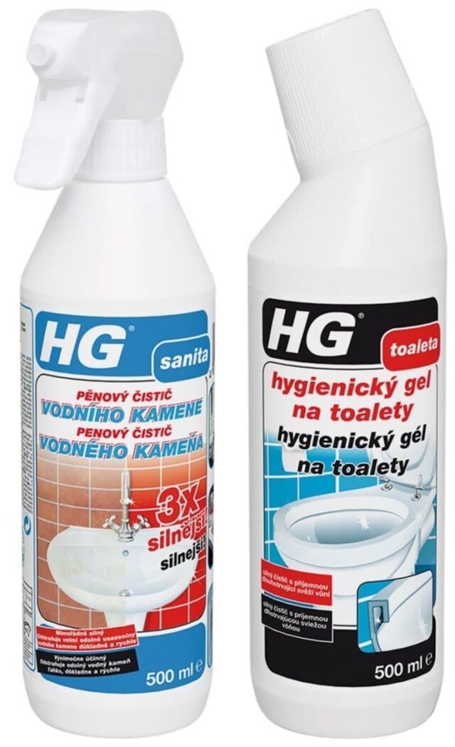 Akčný balíček HG penový čistič vodného kameňa 3x silnejší HGPCVK3