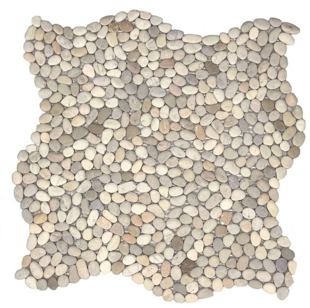 Kamenná mozaika Mosavit Mini pebbles blanco
