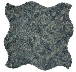 Kamenná mozaika Mosavit Mini pebbles negro